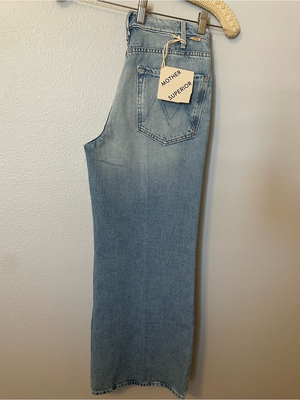 MOTHER Light Wash High-Rise Wide Leg Jeans - Picture 5 of 14